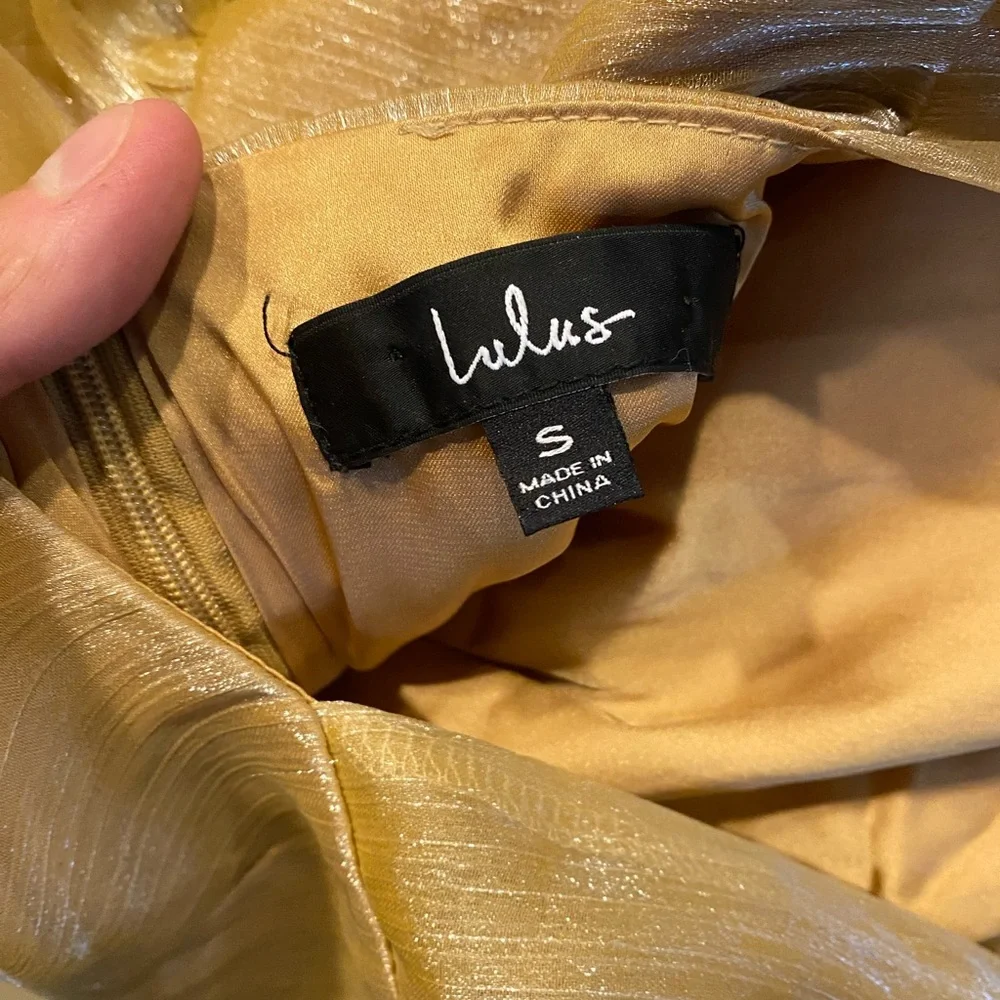 Lulus gold Dress - Picture 5 of 5
